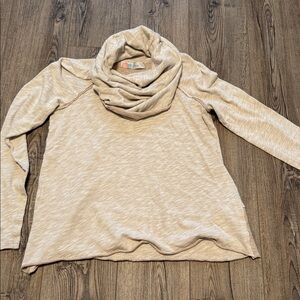 Free People Oatmeal Cowl Neck Sweater